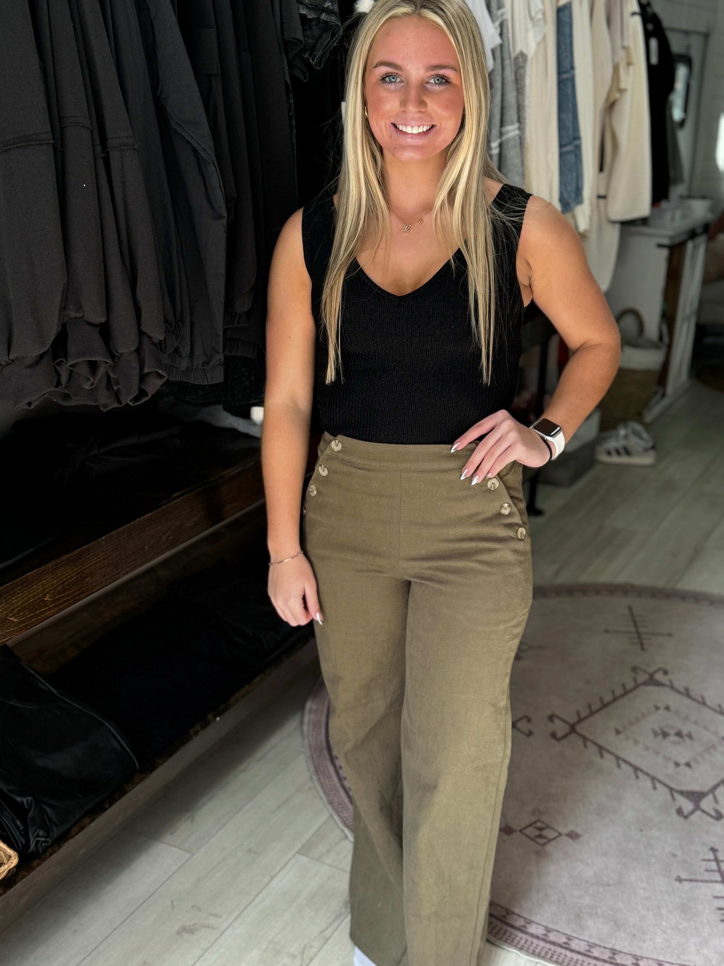Bodycon Techno Rib V-Neck Tank