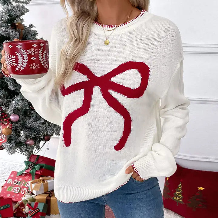 Christmas Bow Sweater