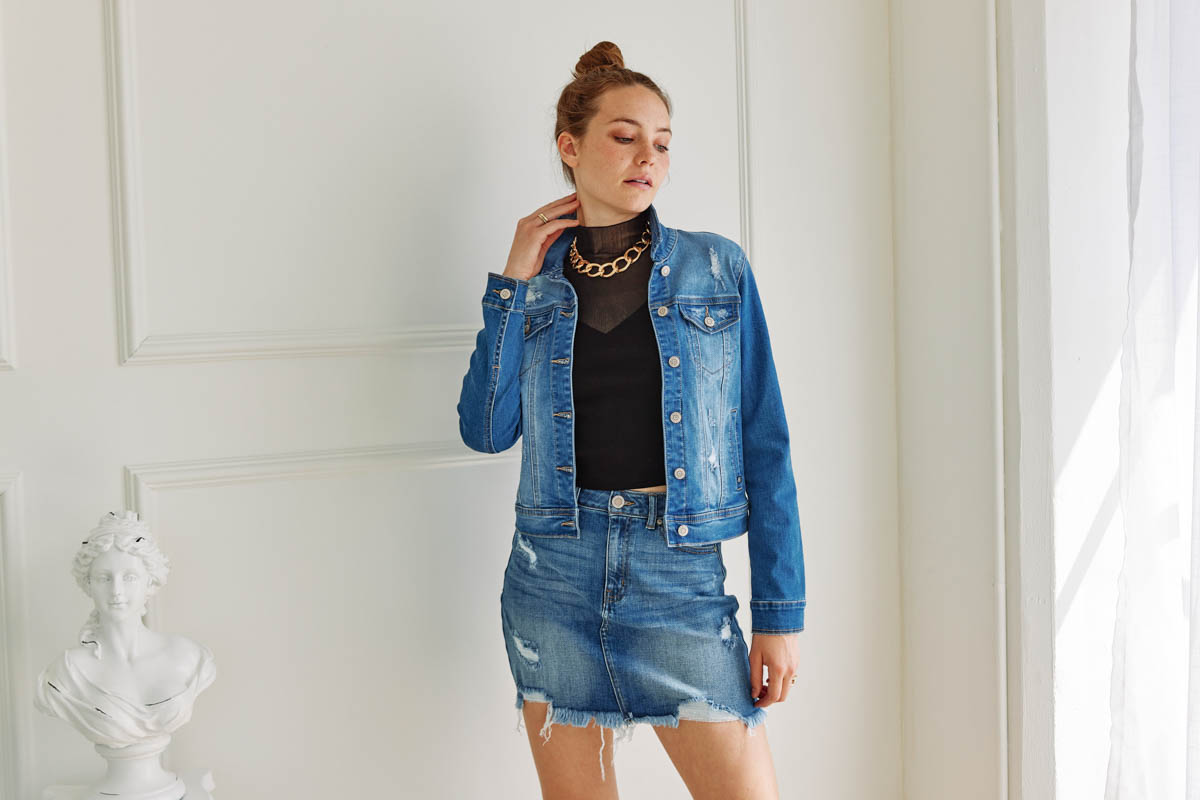 Distressed Denim Jacket