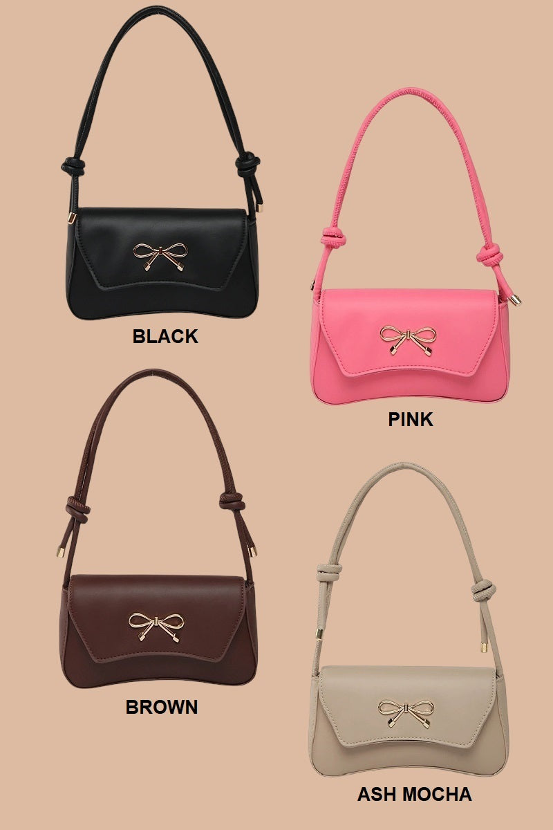 Bow Accent Shoulder Bag
