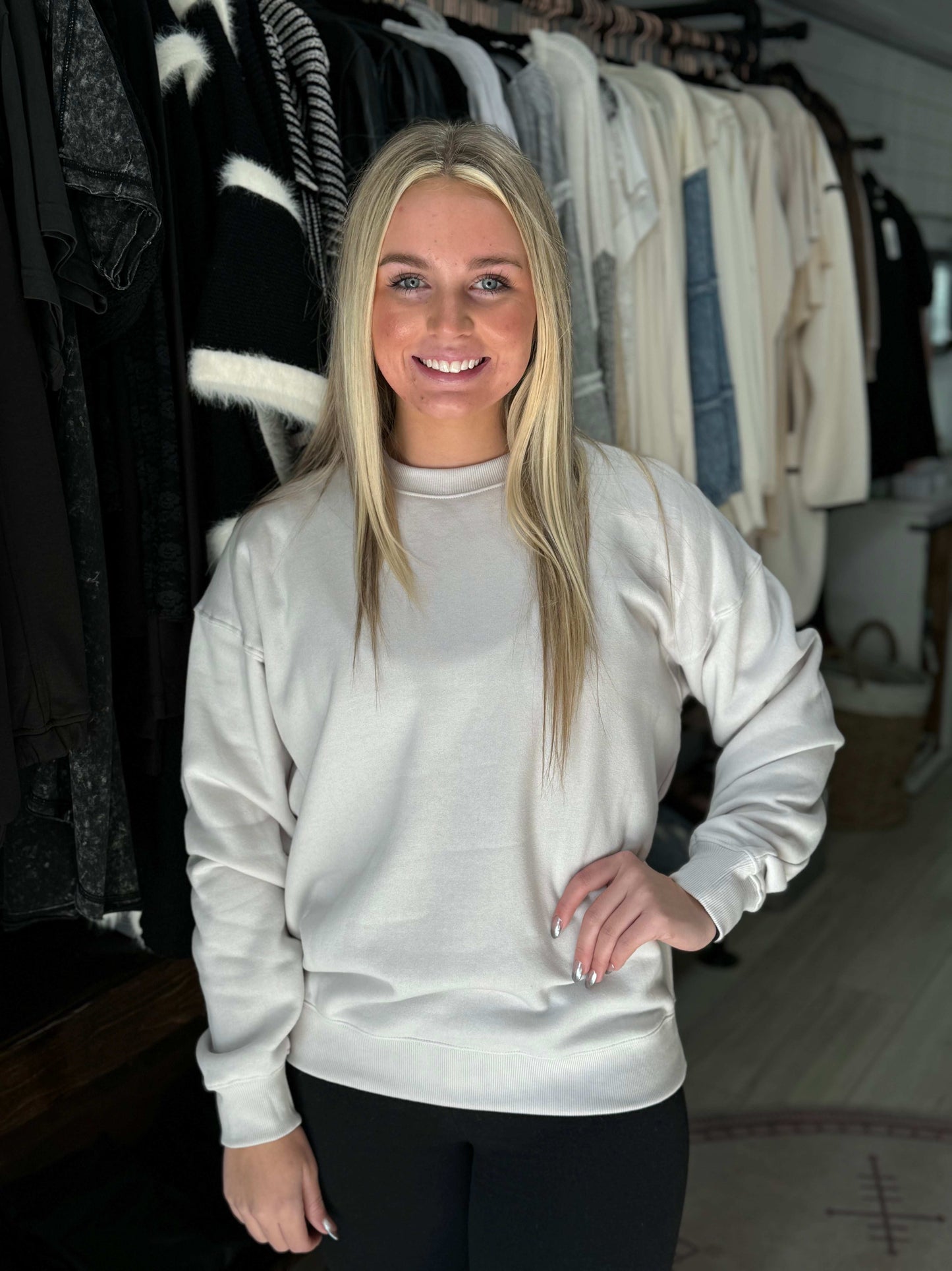 Crew Neck Oversized Sweatshirt