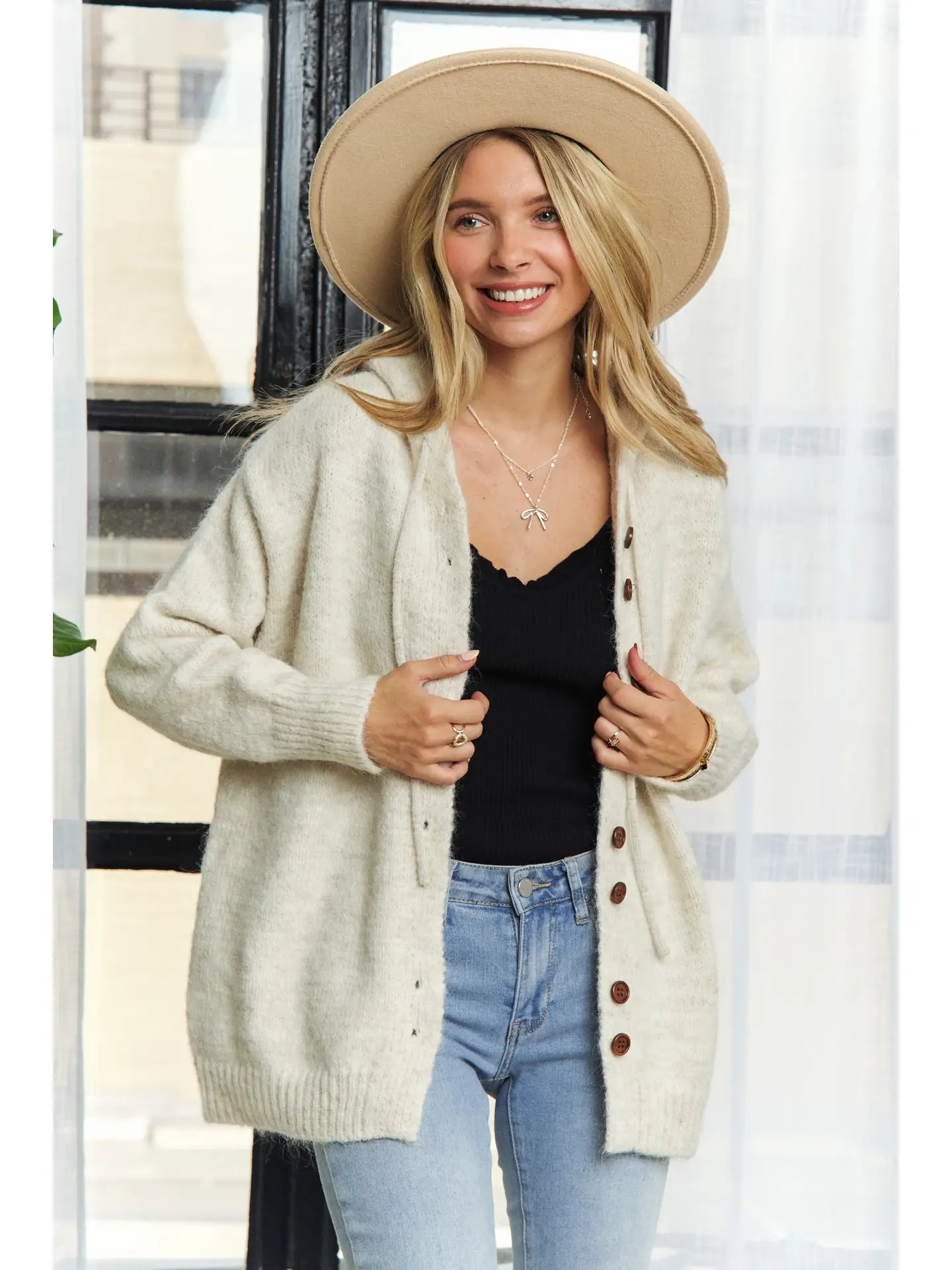 Oversized Hoodie Cardigan