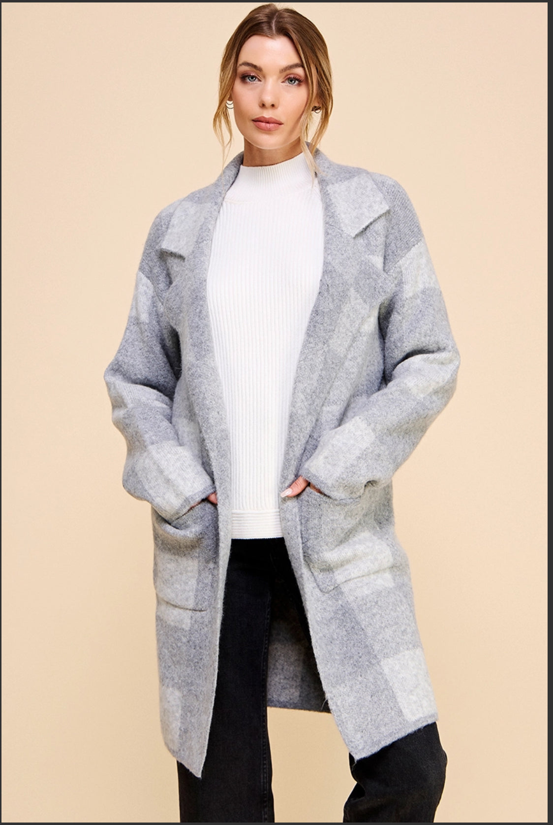 Cozy Plaid Cardigan