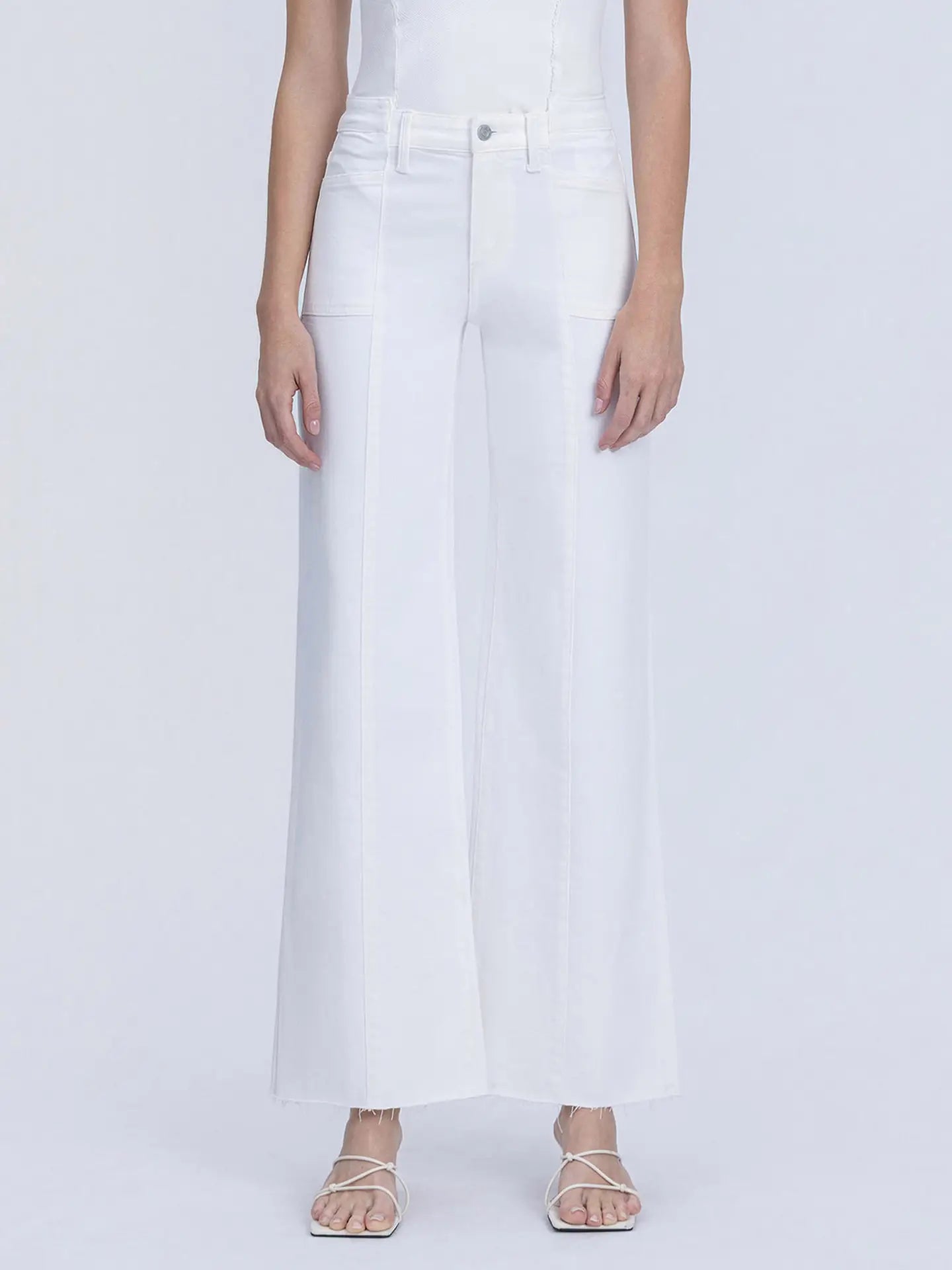 High Rise Stacked Waistband Pants
