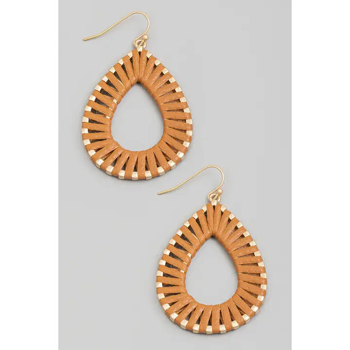 Leather Wrap Earrings