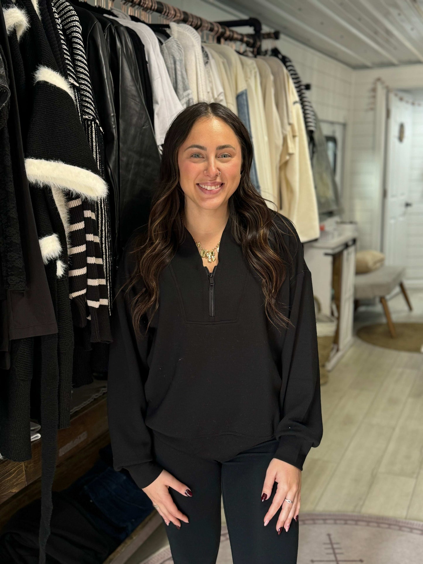 Half Zip Sweatshirt