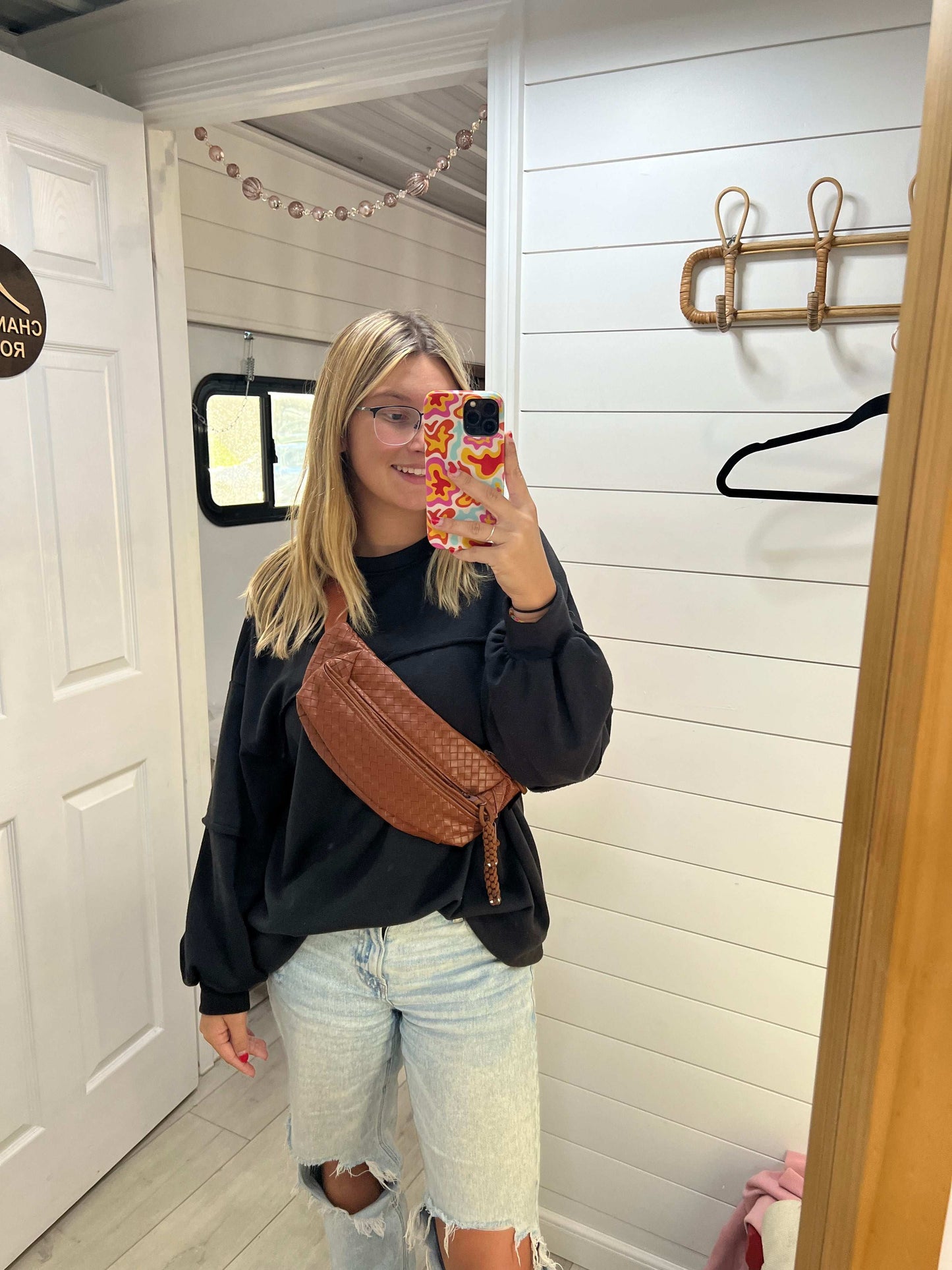 Leather Cross Body Purse
