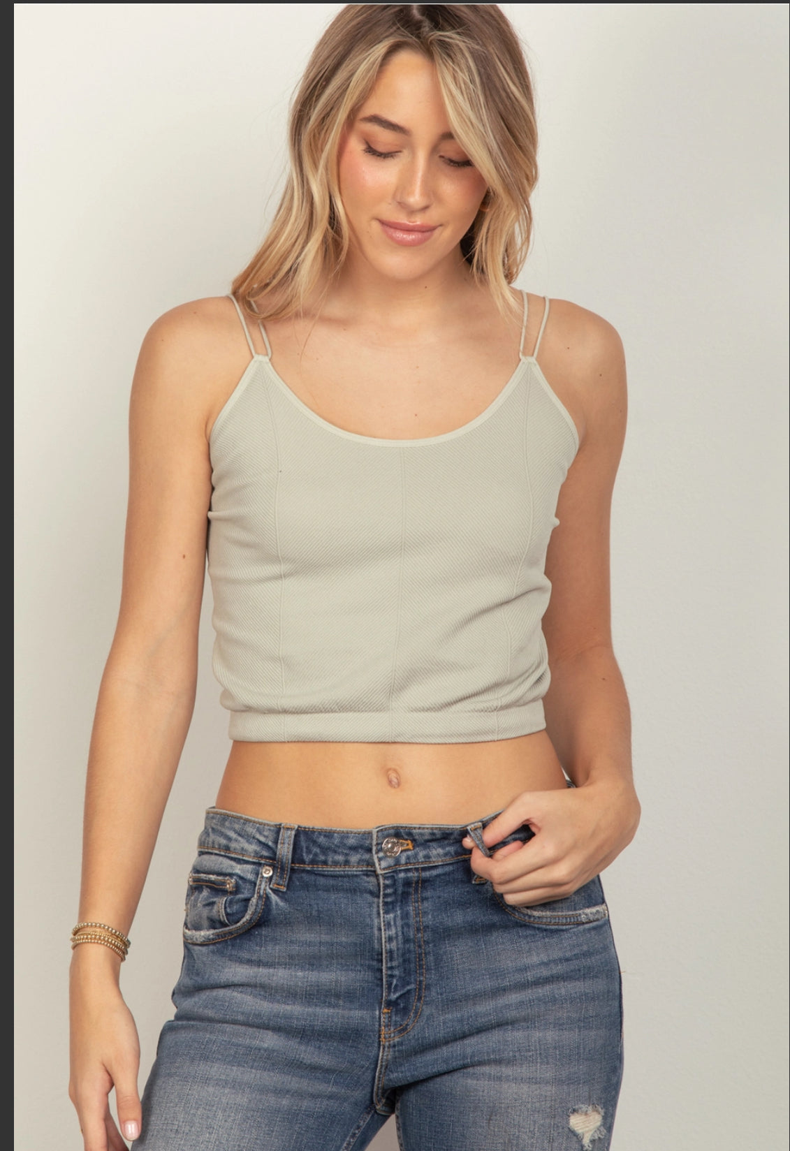 Double Strap Slim Tank