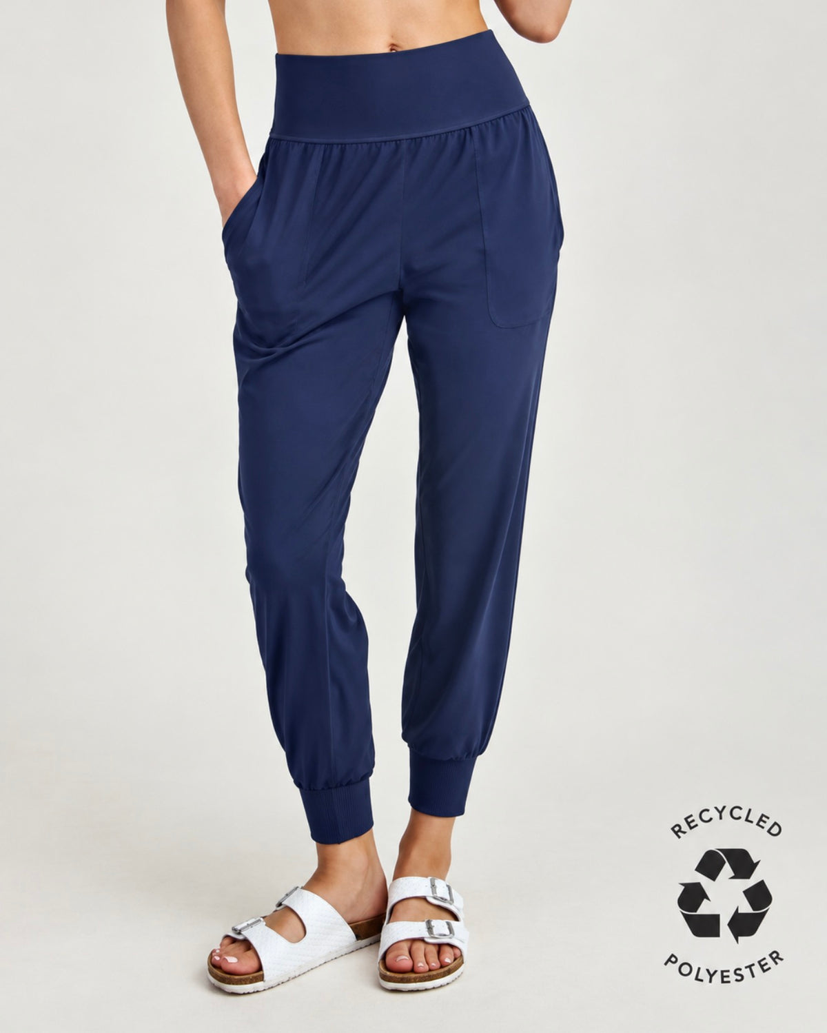 Hi Waisted Band Joggers