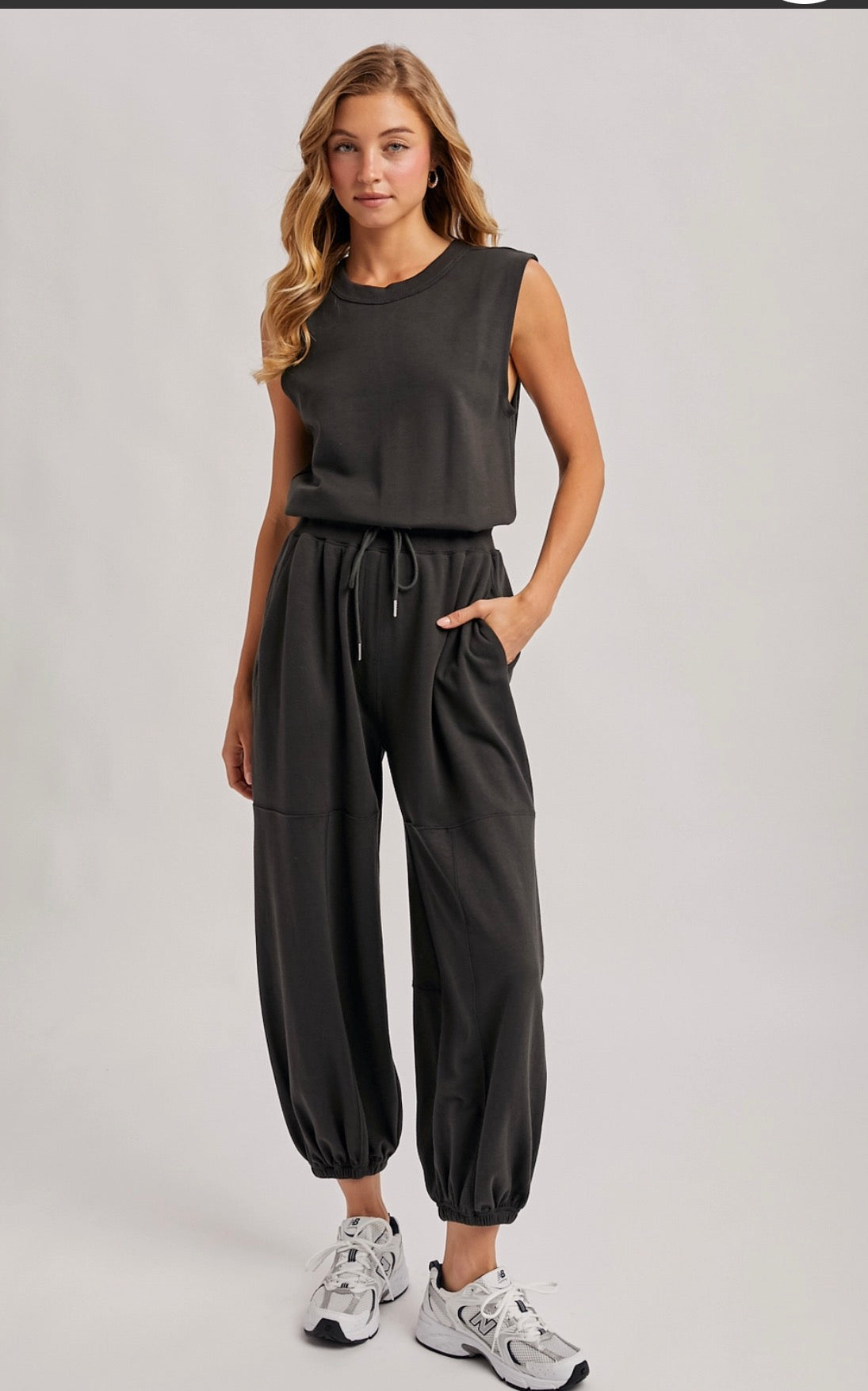Sleeveless Knit Pant Jumpsuit