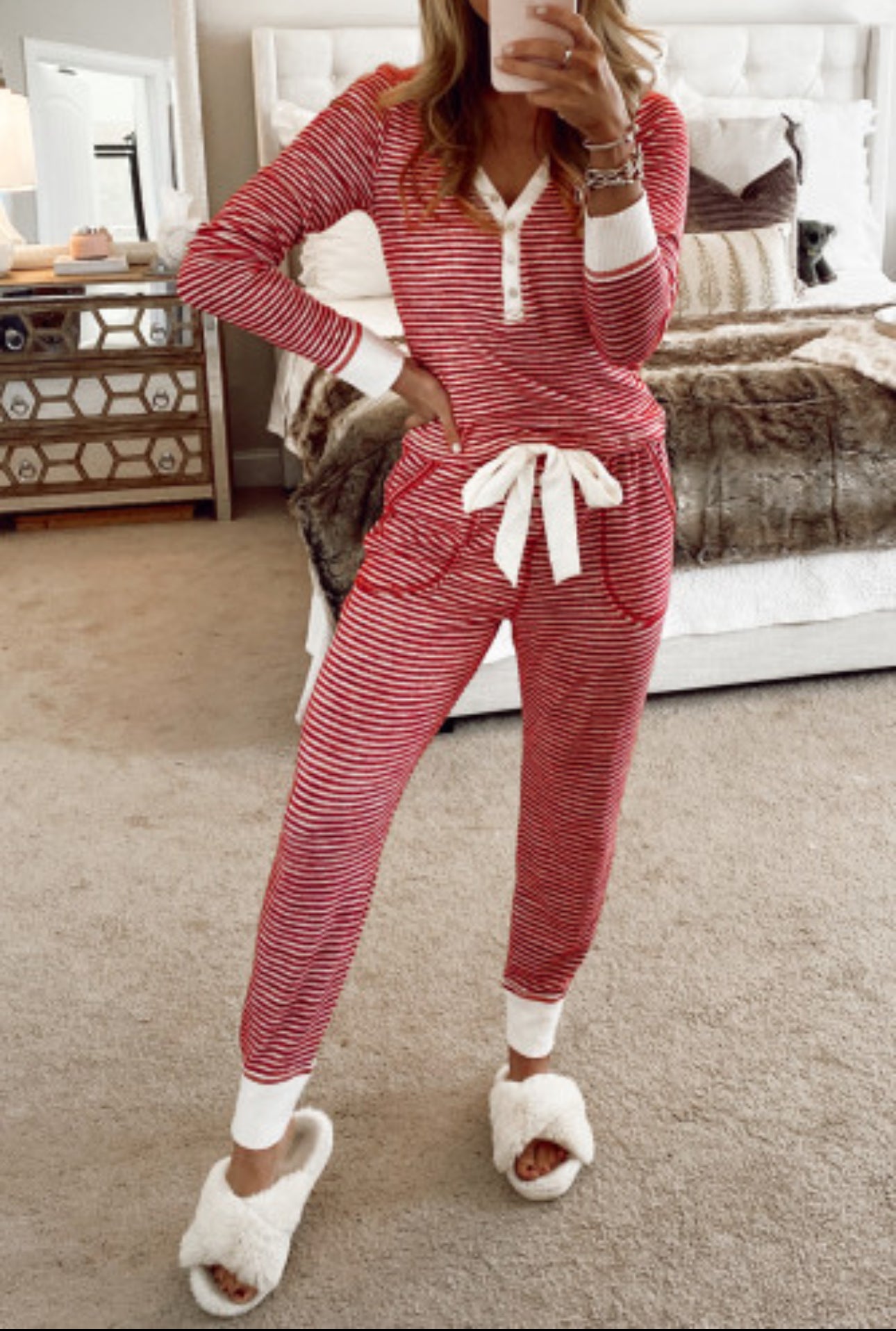 Candy Cane Stripe Lounge Outfit