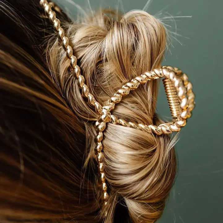 Gold Twist Hair Clip