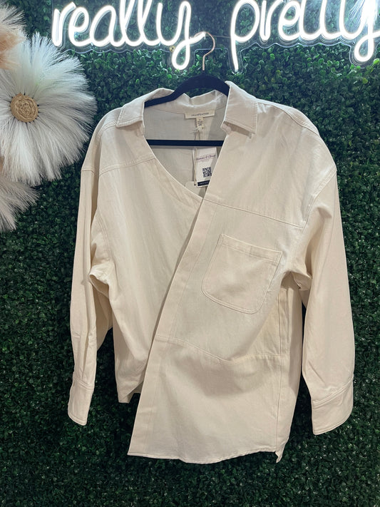 Twill Off Shoulder Shirt