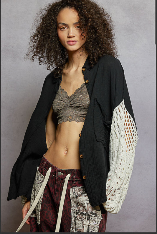 Contrast Sweater