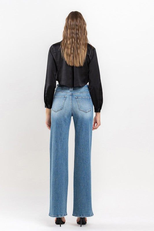 High Rise Wide Leg Jeans