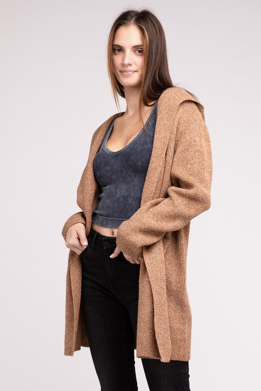 Hooded Sweater Cardigan