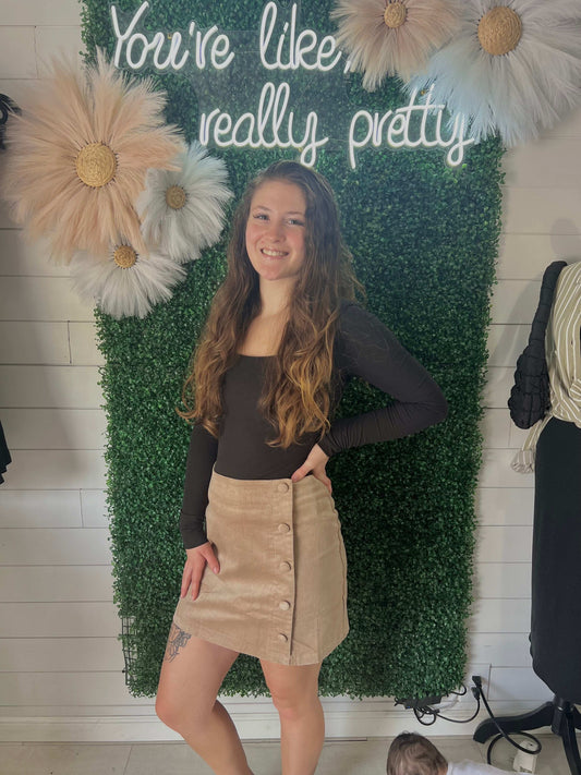 Corduroy  Mini SKirt