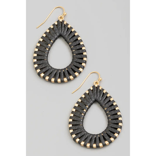 Leather Wrap Earrings