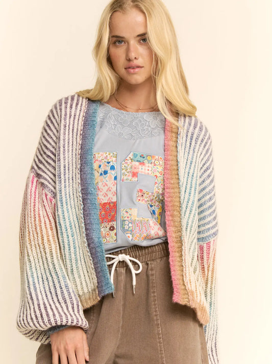 Rainbow Stripe Cardigan