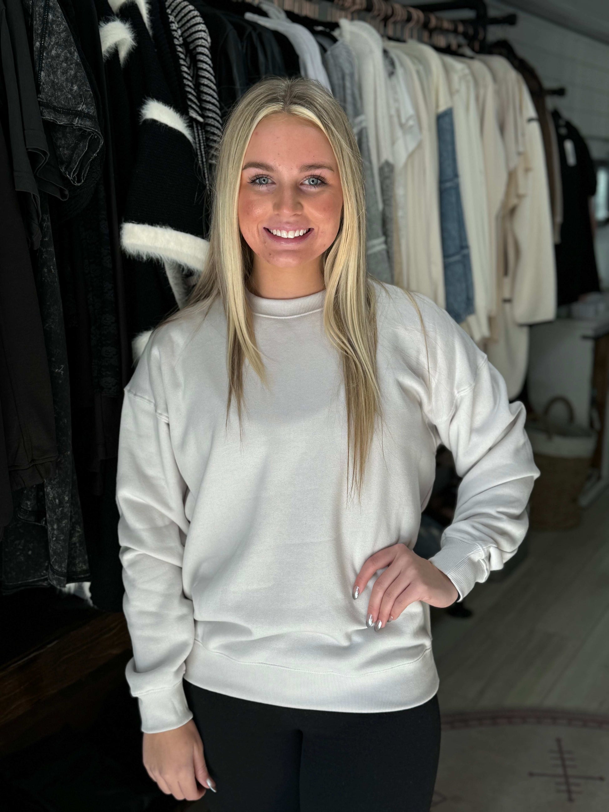 Crew Neck Oversized Sweatshirt