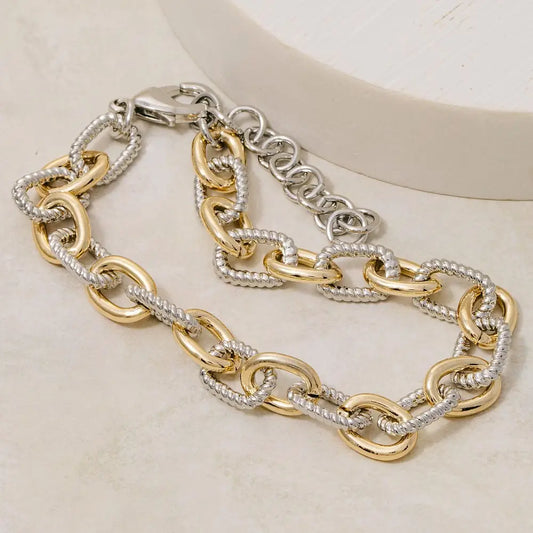 Two Tone Chain Necklace