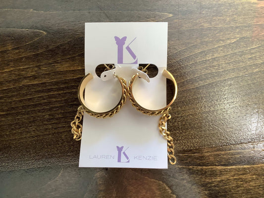 Chunky Chain Hoops