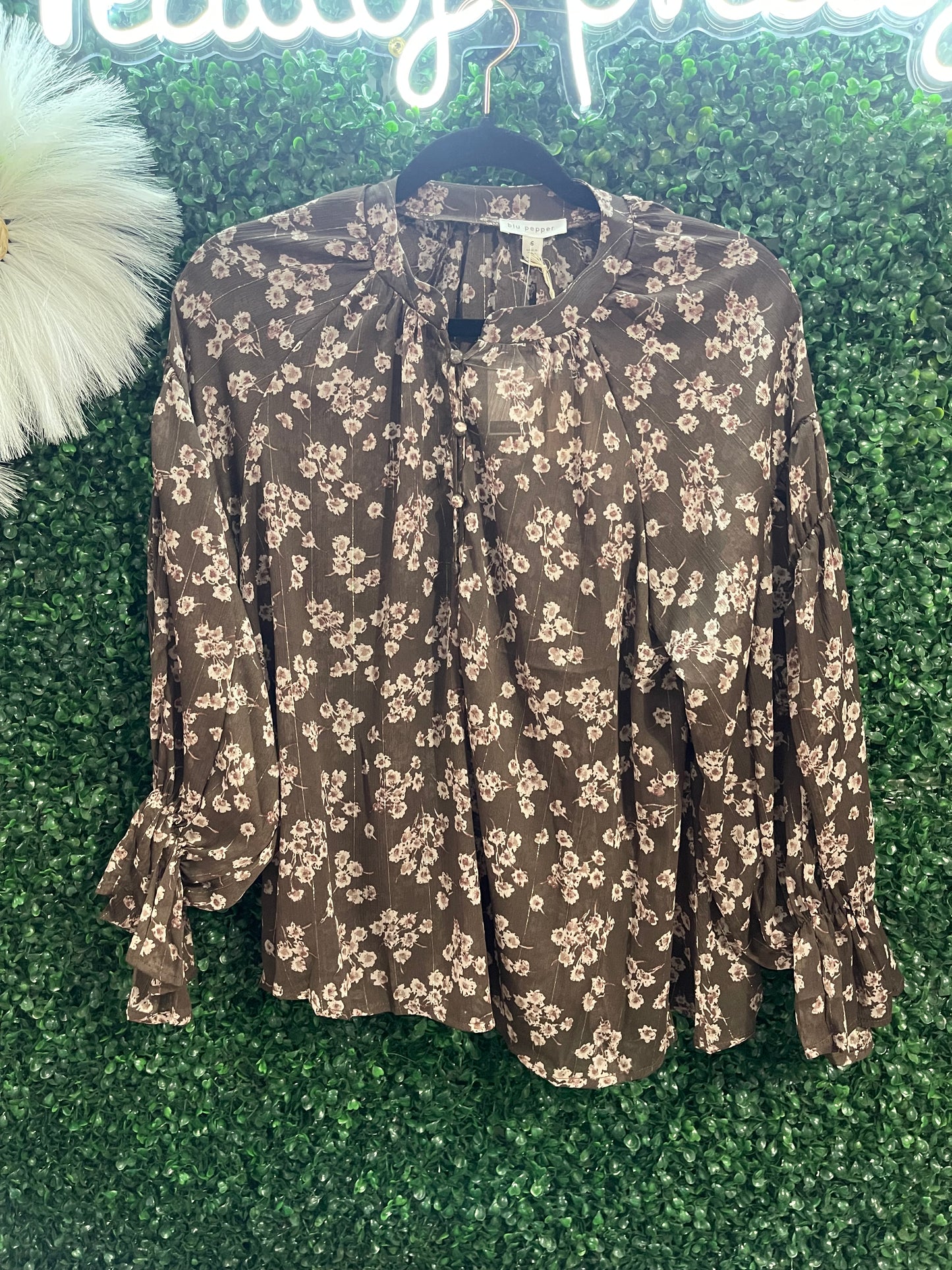 Floral Long Sleeve Blouse