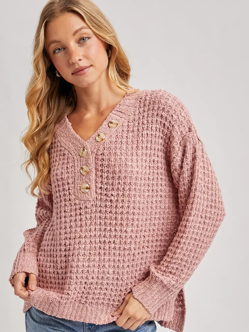 Thermal Henley Sweater