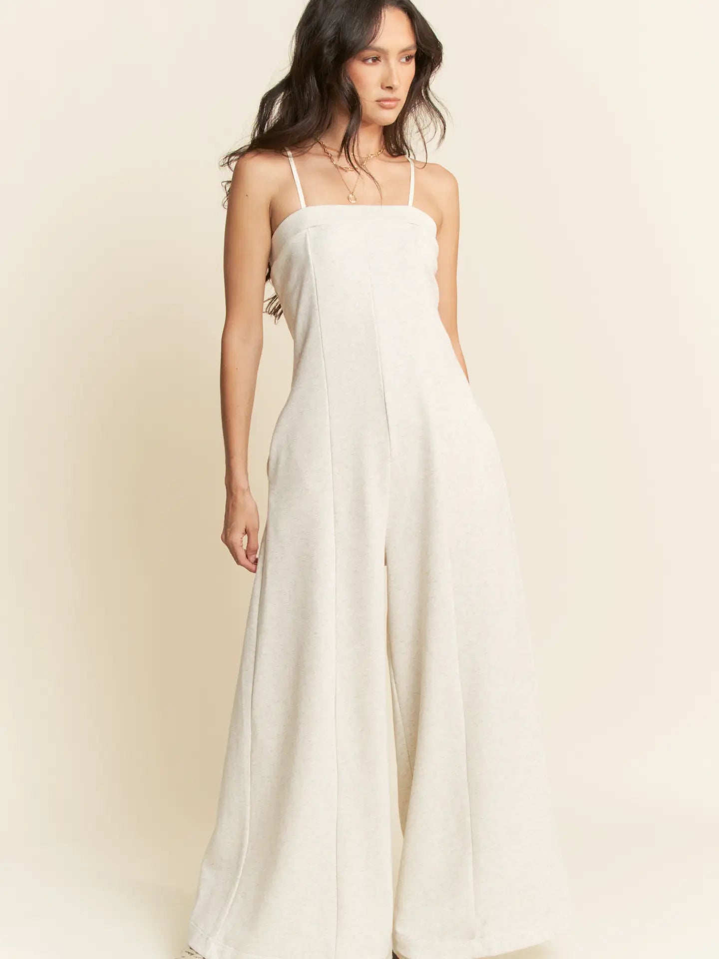 Heather Gray Tube Top Jumpsuit