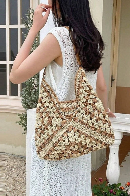Vintage Woven Straw Bag