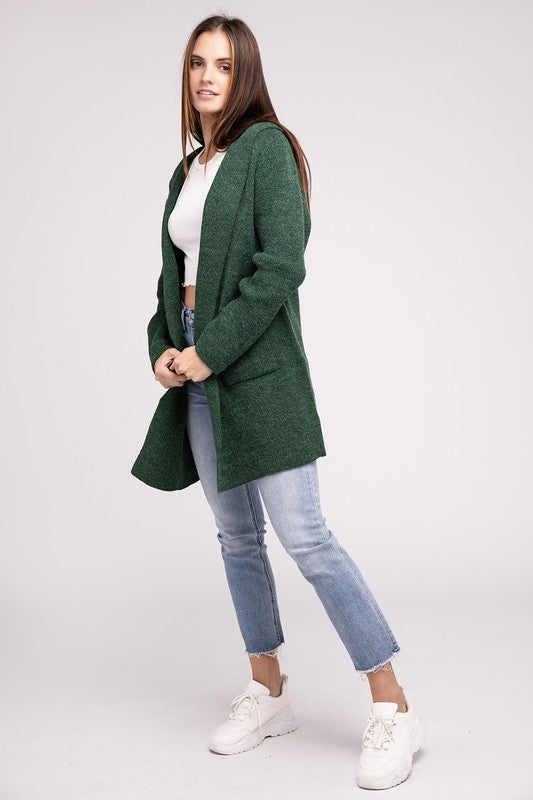 Hooded Sweater Cardigan