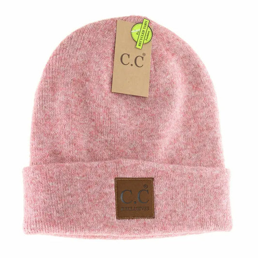 Leather Patch Beanie