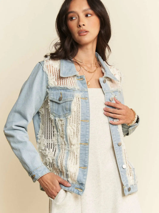 Lace Denim Jacket