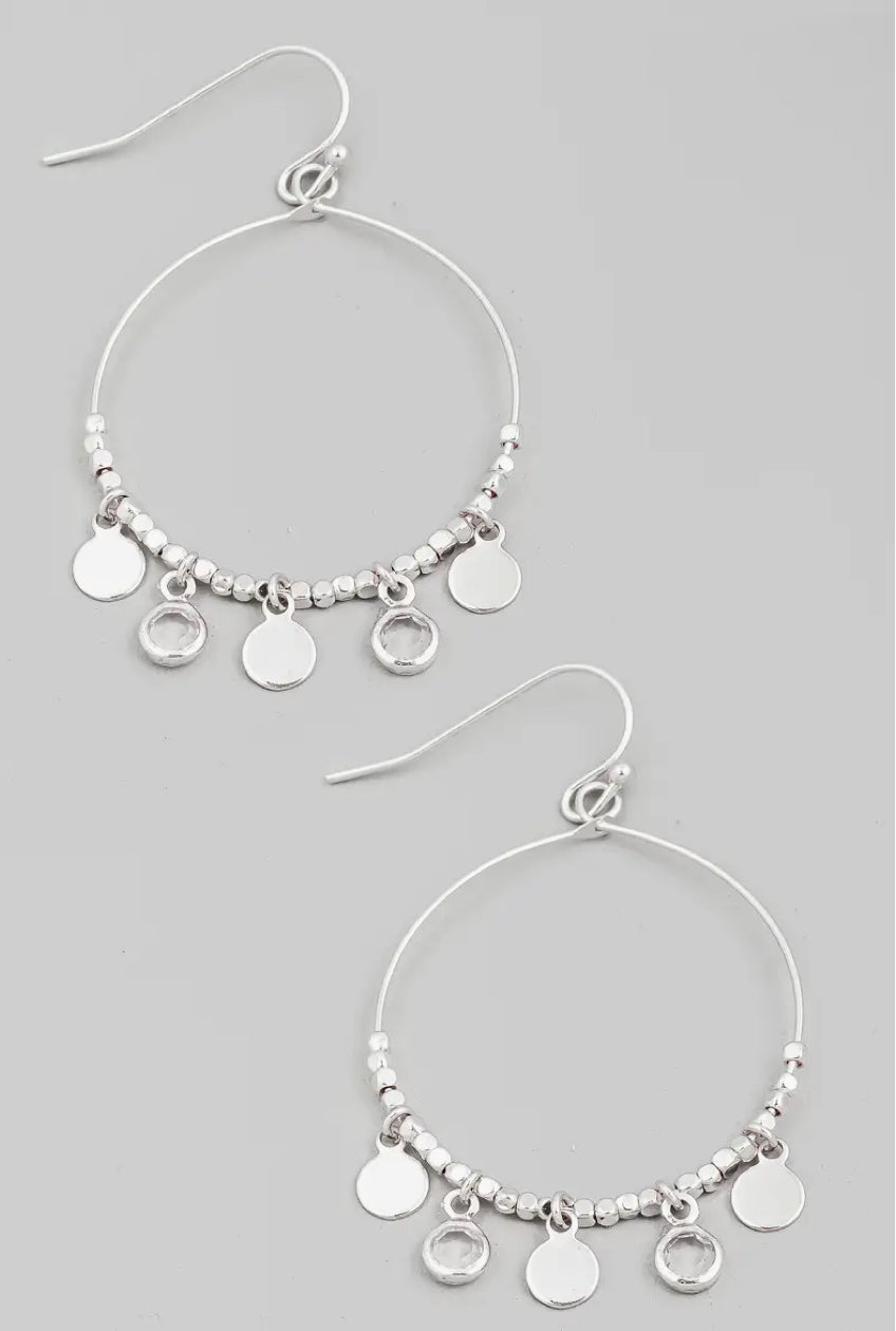 Charm Hoop Earring