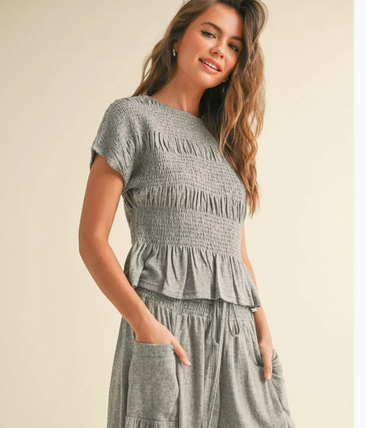 Smock Short Sleeve Top