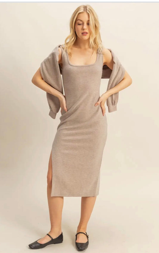 Casual Tank Dress w/ SLit