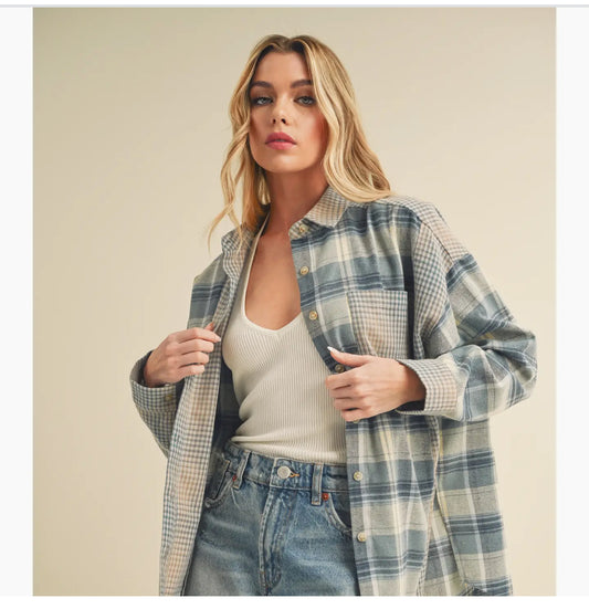 Kambrie Plaid Flannel Shirt