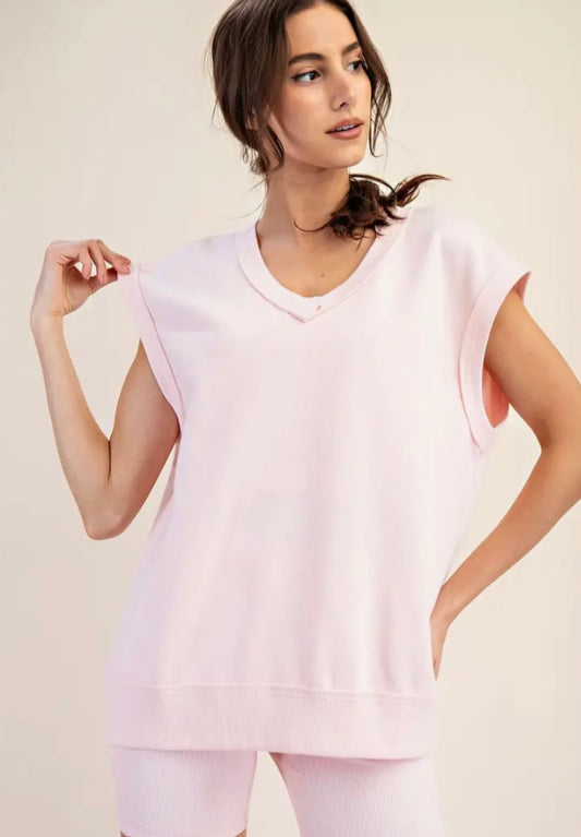 French Terry Oversized Vest