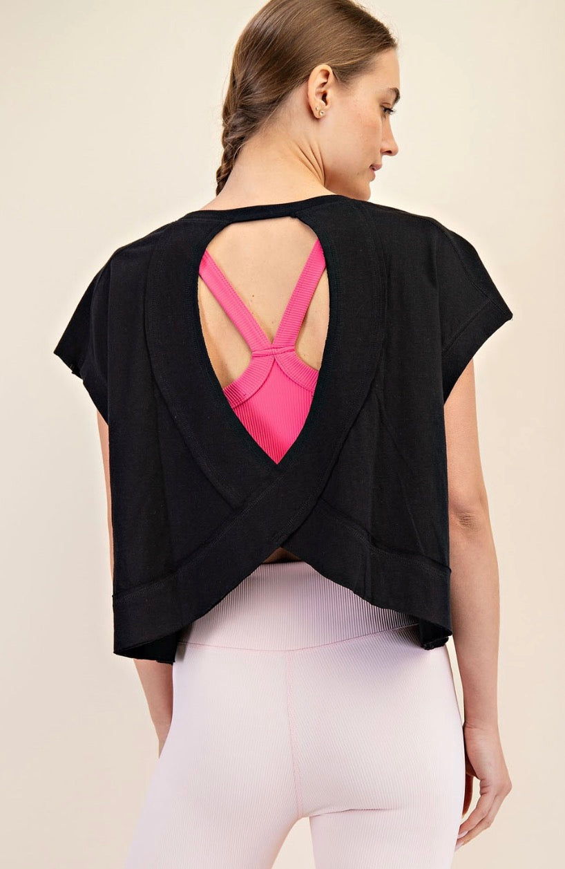 Cotton Open Back Top