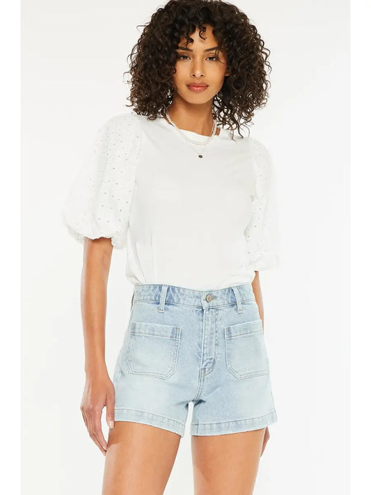 High Rise A Line Shorts