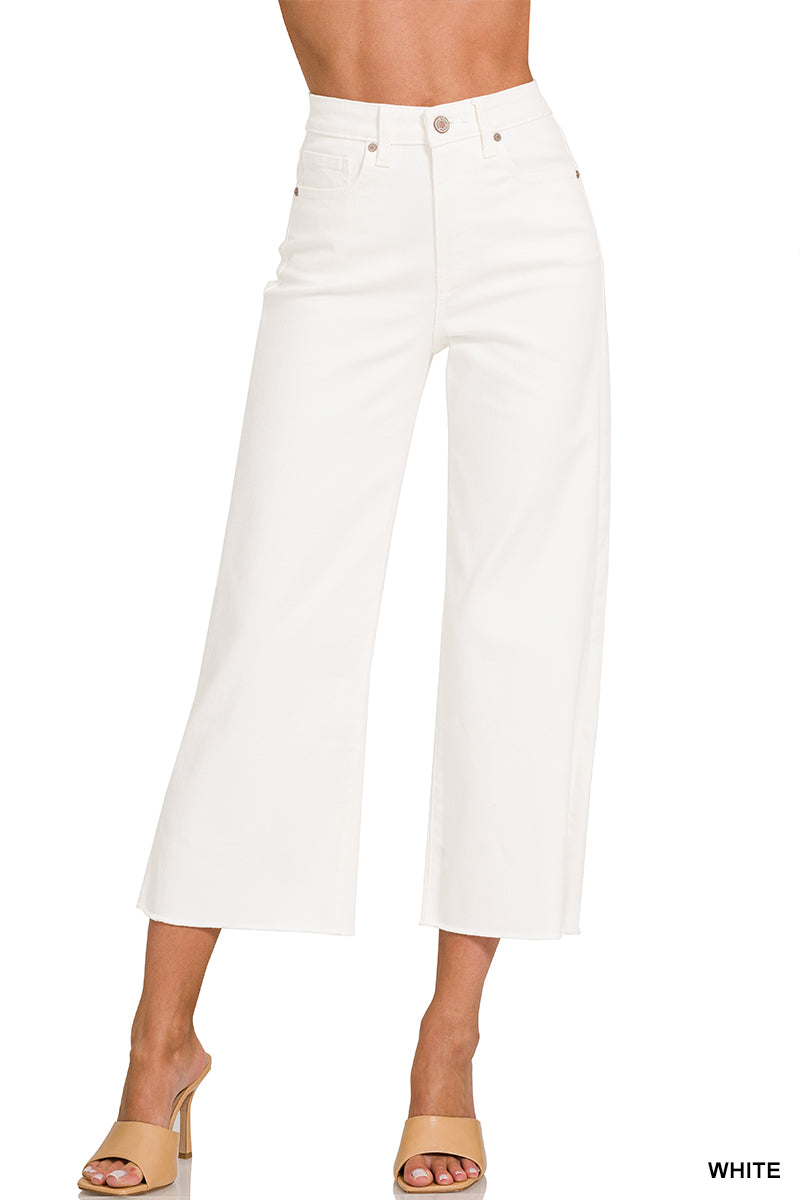 White Cropped Jeans