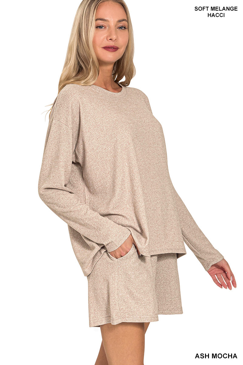 Soft & Cozy Long Sleeve Tee & Short Set