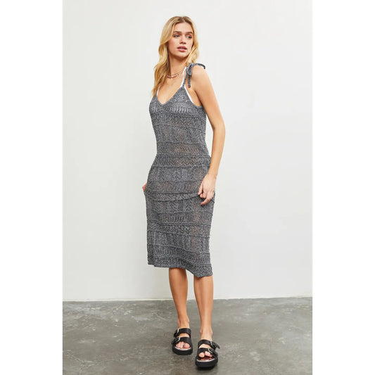Hollow Cut Crochet Cover Up