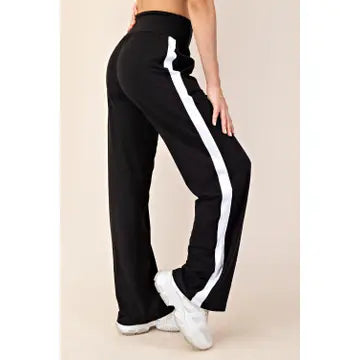 Side Stripe Flare Leggings