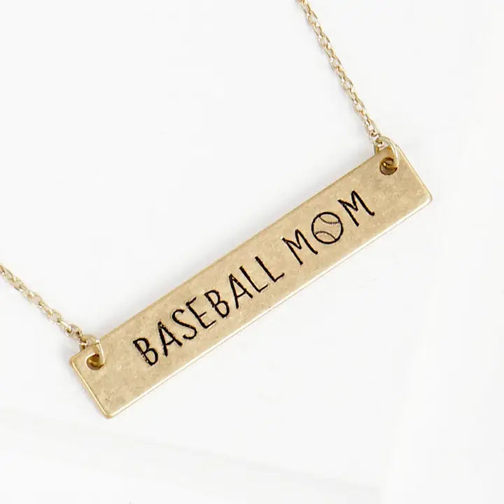 Baseball Mom Necklace
