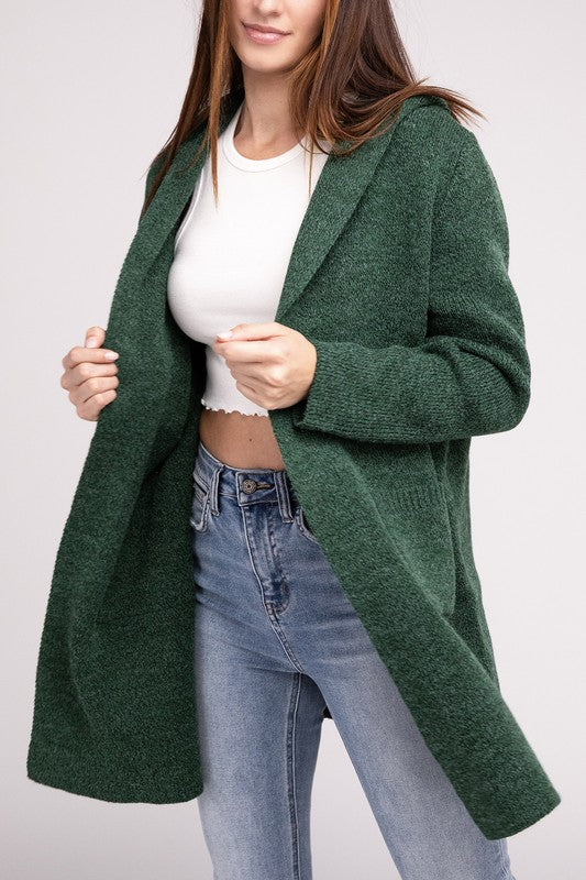 Hooded Sweater Cardigan