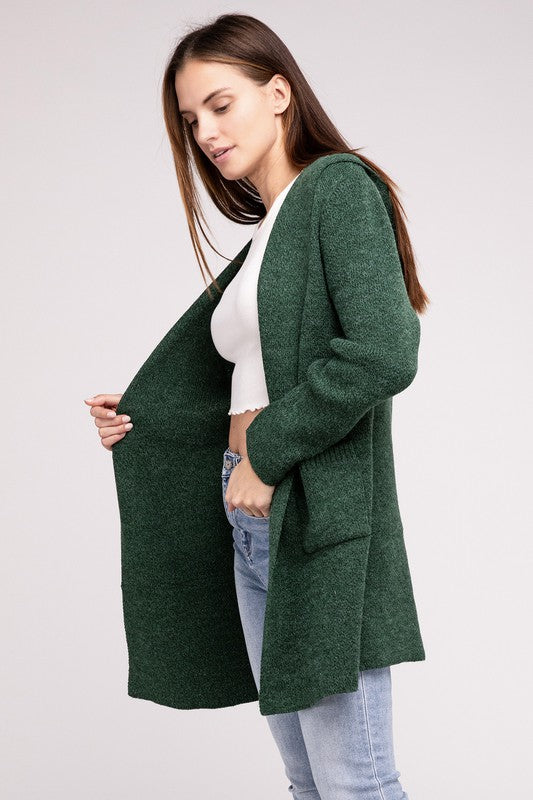 Hooded Sweater Cardigan