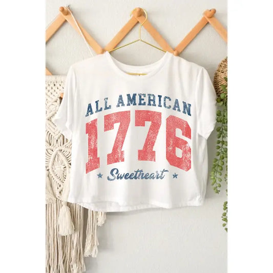 All American Crop Tee