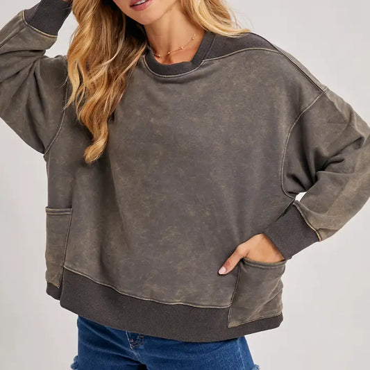 Oversized Knit Sweatshirt