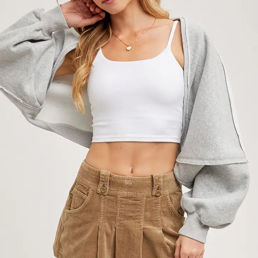 Fleece Shrug Cardigan